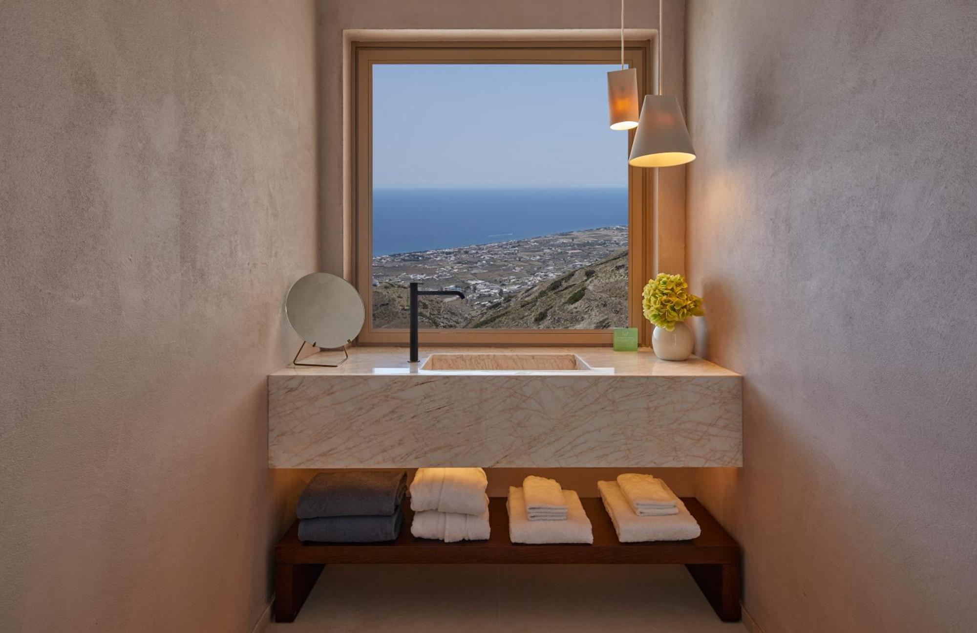 Santorini Sky, The Retreat Villa Pyrgos Kallistis Luaran gambar