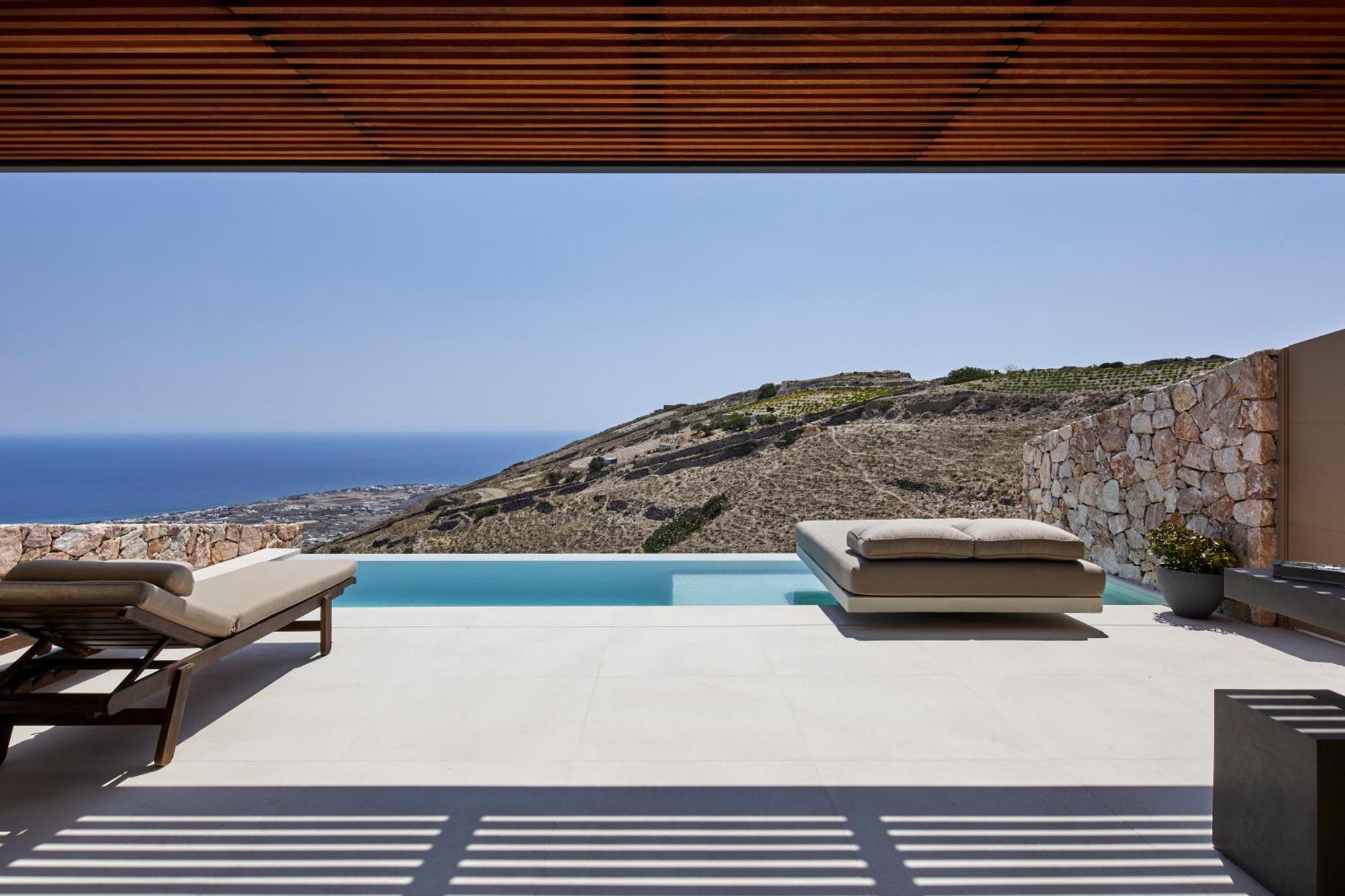 Santorini Sky, The Retreat Villa Pyrgos Kallistis Luaran gambar